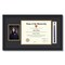 ArtToFrames 11x14 inch Diploma Frame with 5x7 Inch Image Opening and Tassel Opening - Framed with Black and Gold Mats, Comes with Regular Acrylic and Sawtooth Hanger for Wall Hanging (DIT-11x14)